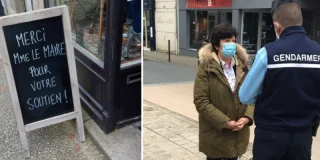 Véronique Besse, maire des Herbiers, se confronte aux forces de l'ordre pour les commerces de sa ville