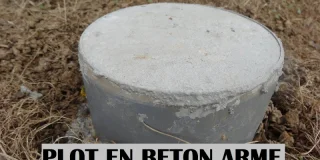 Faire un plot en béton armé - fondation terrasse en bois