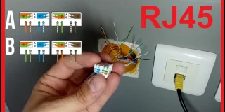 Branchement prise murale RJ45