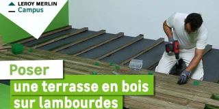 Comment poser une terrasse en bois sur lambourdes ? Leroy Merlin