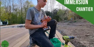 Poser une terrasse en bois sur dalle béton