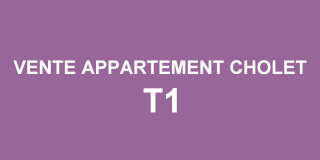 Vente appartement T1 Cholet