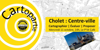 Cartopartie Cholet organisé par Tous à Vélo Cholet-Agglo au P'tit café