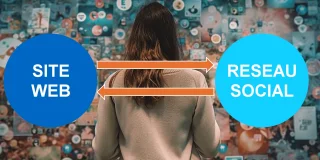 Le duo gagnant réseau social et site web pour une meilleure efficacité