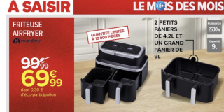 Promo AirFryer Cholet -30% promo Carrefour