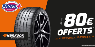 Promo Pneus Cholet jusqu'à 80€ offerts promo Profil+