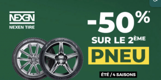 Promo pneus Cholet -50% jusqu’au 22 octobre promo Feu vert