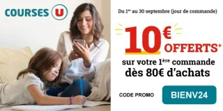 Courses U Cholet promo : profitez d'une remise immédiate d'un montant de 10€