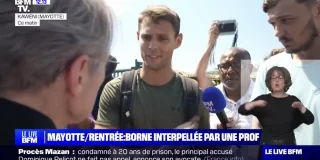 Vidéo Mayotte : Elisabeth Borne tourne le dos à deux professeurs en train de lui expliquer qu'ils n'ont vu personne
