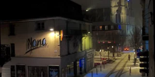 Centre-Ville de Cholet sous la neige. C’est rare !