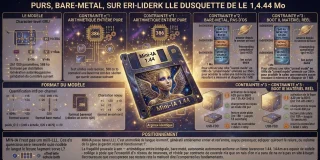 MINI-IA 1.44 — un modèle de langue en entiers, sur une disquette de 1,44 Mo