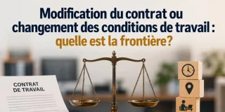 Modification du contrat ou changement des conditions de travail : quelle est la frontière?