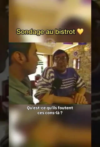 Sondage au bistrot