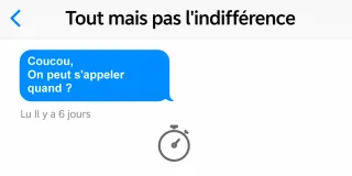 Tout mais pas l'indifférence