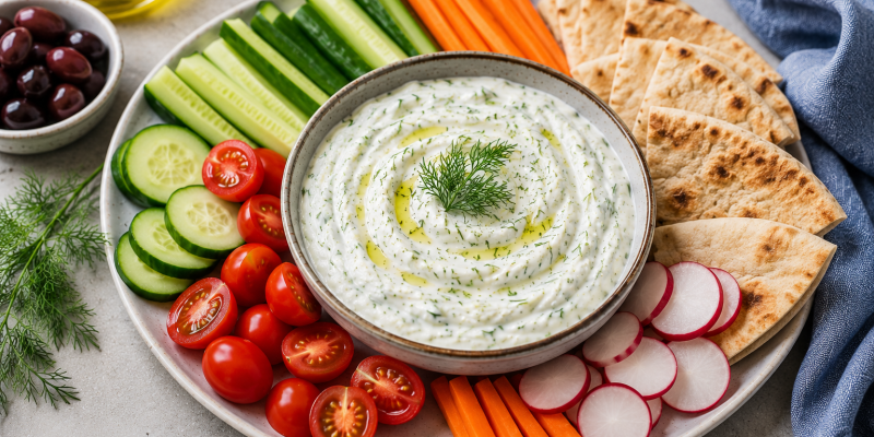 Tzatziki, la célèbre sauce grecque fraîche et parfumée