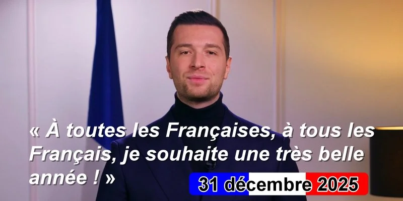 Vœux 2026 : quand la communication de Jordan Bardella s’écarte de l’usage français