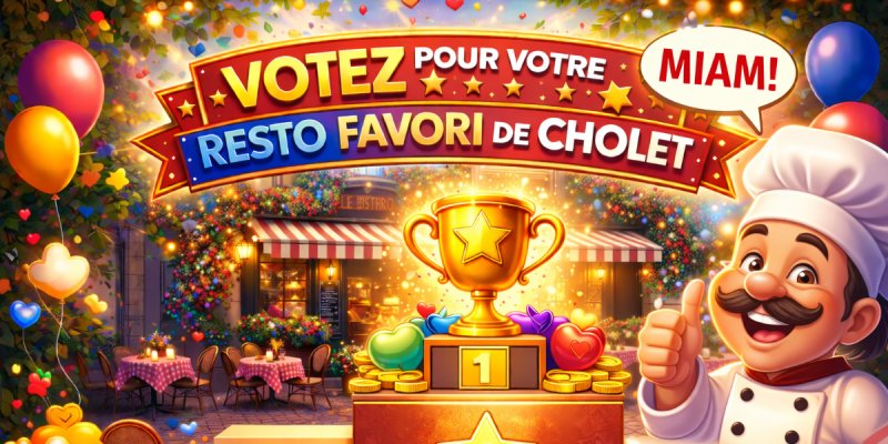 Votez pour vos 3 restaurants préférés de Cholet